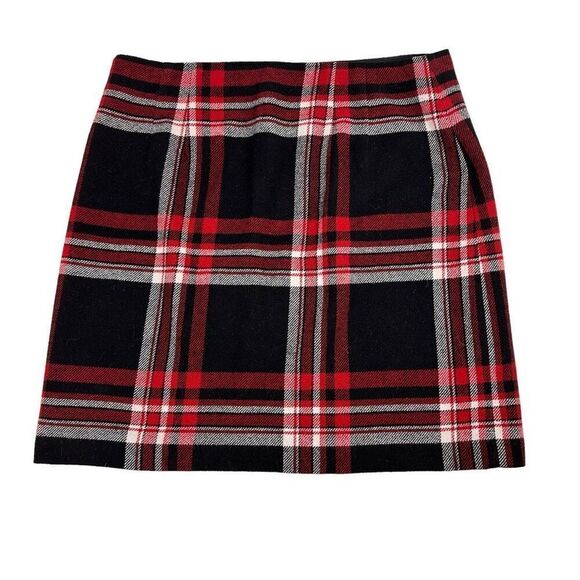 Talbots Wool Blend A-Line Plaid Skirt size 12P - Picture 4 of 10